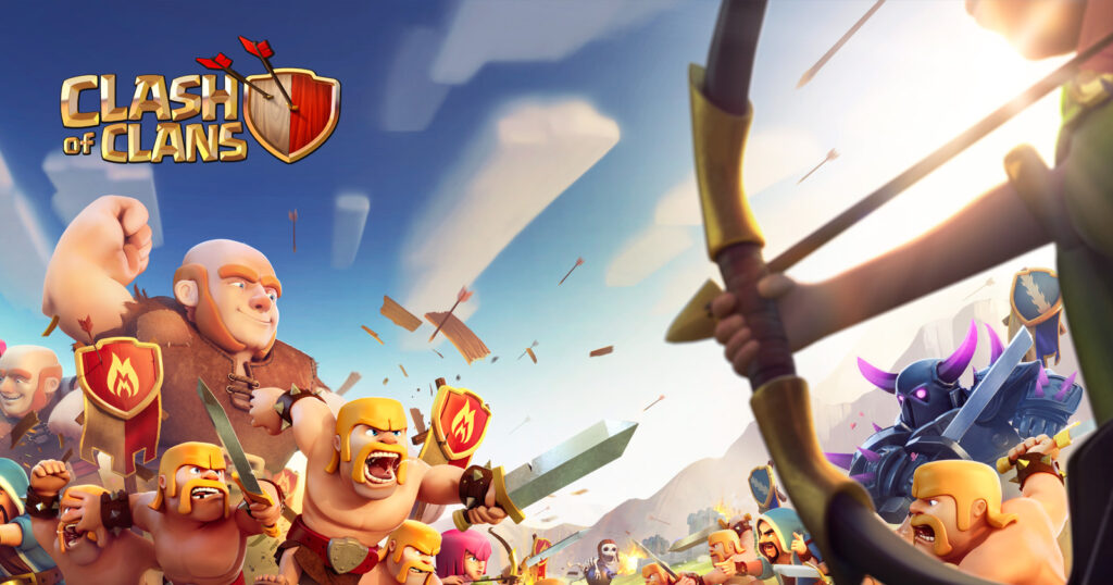 Clash of Clans is a strategy game that requires players to build and defend their village while attacking other players' villages.