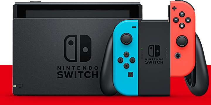 Nintendo Switch is a hybrid console that can be used both as a home console and a portable device. 