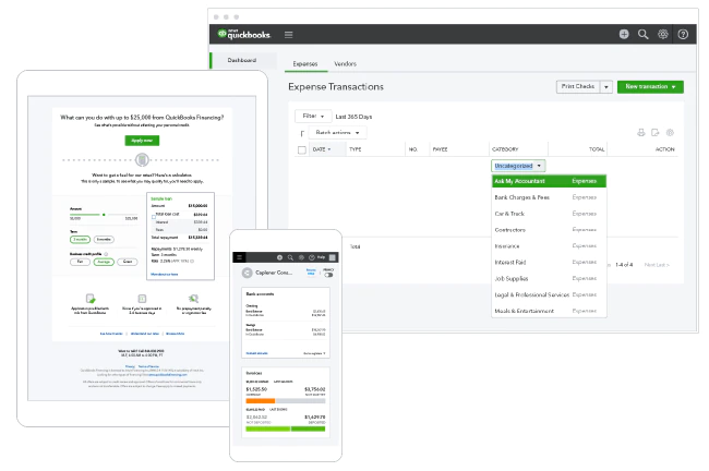 QuickBooks Online is a cloud-based accounting software that is suitable for small businesses