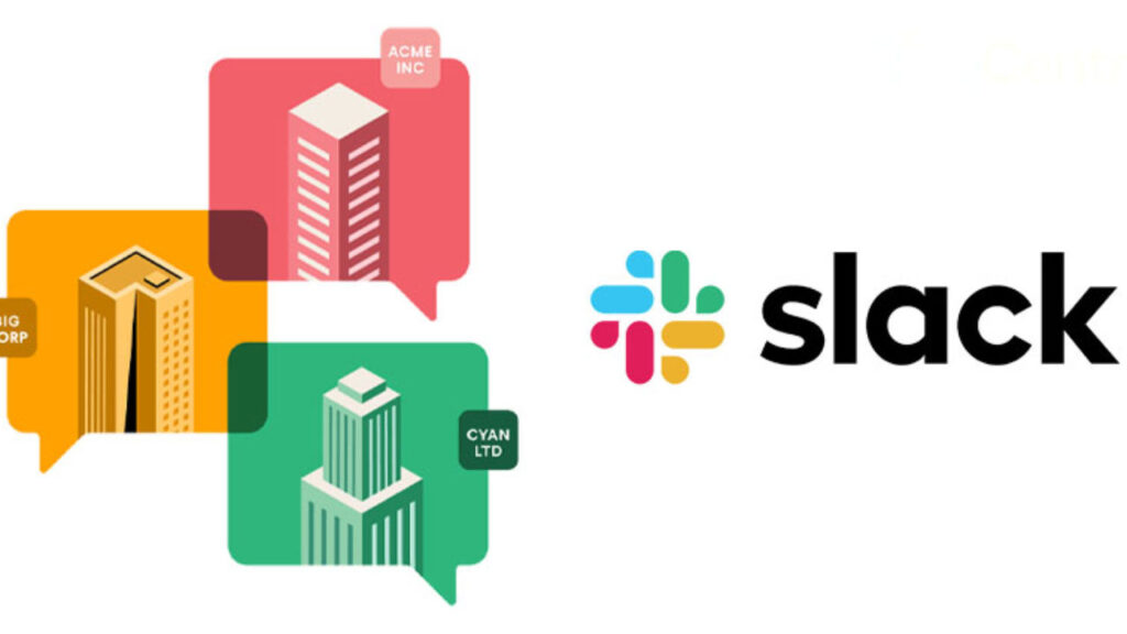 Slack communication tool.