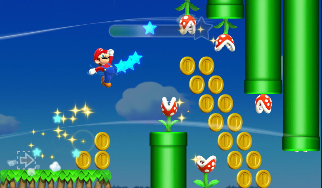 Super Mario Run is a mobile version of the popular Nintendo game, Super Mario Bros.