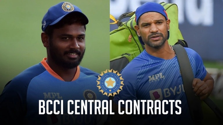 BCCI Central Contracts: Injuries force BCCI's hand, Sanju Samson Shikhar Dhawan get World Cup squad backdoor before IPL 2023 - Check out