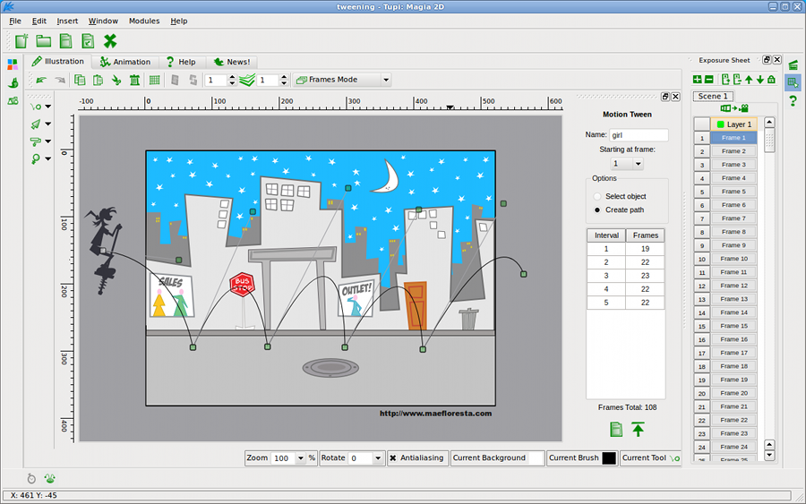 Tupi is a free and open-source 2D animation software that offers a range of features.