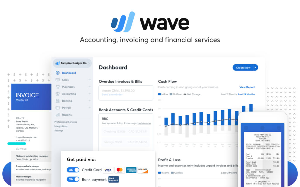 Wave is a cloud-based accounting software that is suitable for small businesses. 