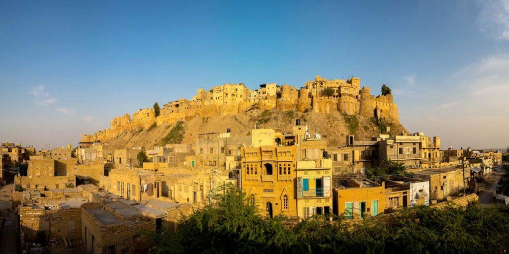 The forts of Jaisalmer are a collection of forts and palaces located in the city of Jaisalmer, India.