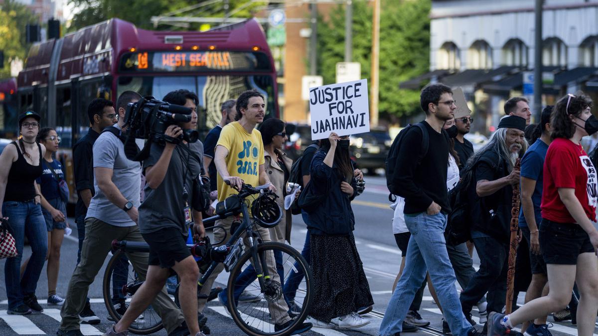 Community members in Seattle hold rally, demand justice for Jaahnavi Kandula